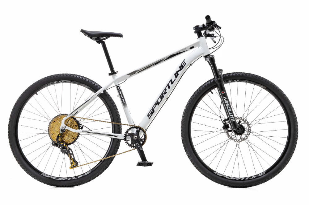 Bicicleta 29 alum 12v ltwoo suspensão hidr gold st14 branco/preto 19