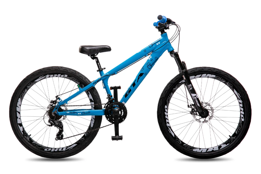 Bicicleta freeride aro 26 freio a disco 24v st17 azul/preto