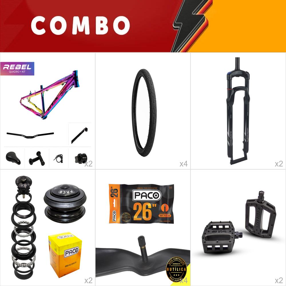                                                                               combo 2x freeride rebel camaleão - confira itens